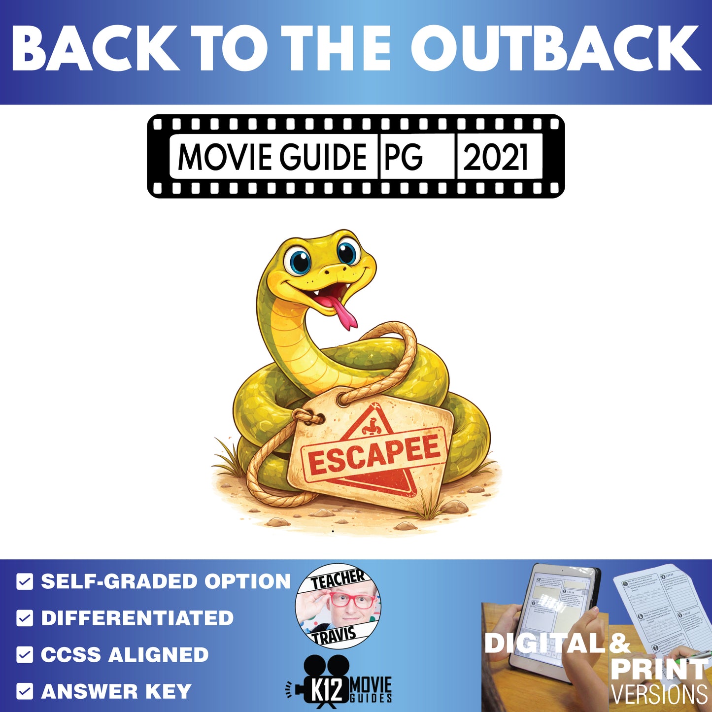 Back to the Outback Movie Guide Questions & Worksheet