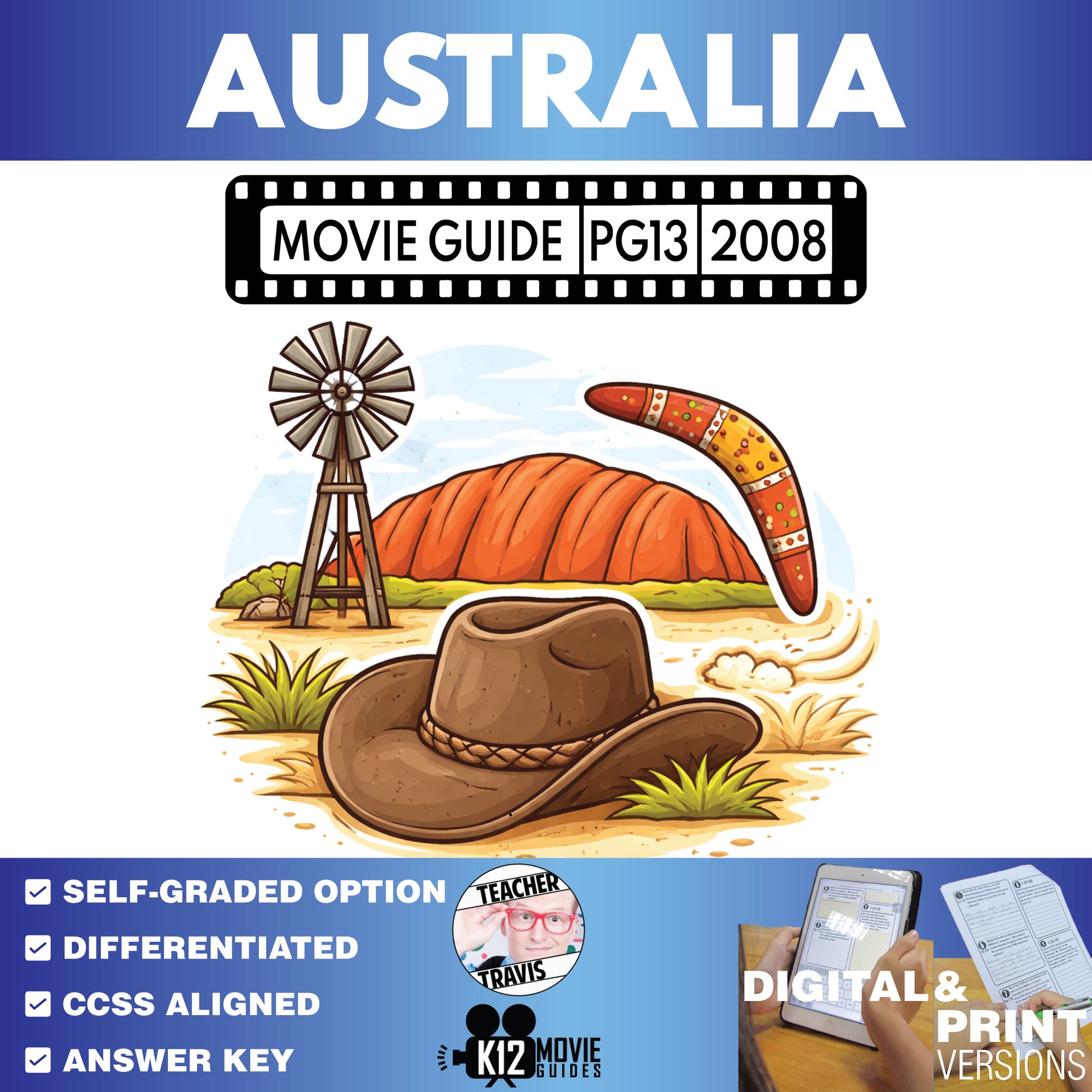 Australia Movie Guide Questions & Worksheet (2008)