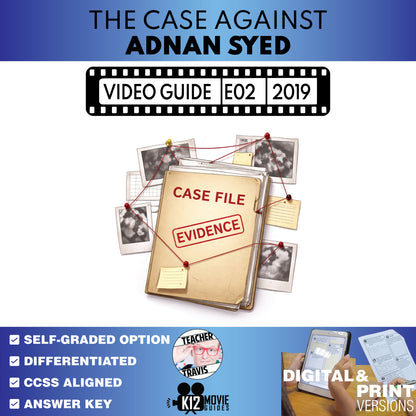 The Case Against Adnan Syed: In Between the Truth Episode Guide Questions & Worksheet
