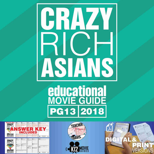 Crazy Rich Asians Movie Guide | Questions | Worksheet (PG13 - 2018) Cover