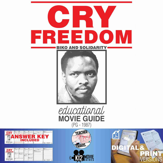 Cry Freedom Movie Guide | Questions | Worksheet (PG - 1987) Cover