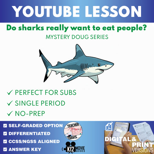 Mystery Doug - Do Sharks Really Want to Eat People - YouTube Video Lesson