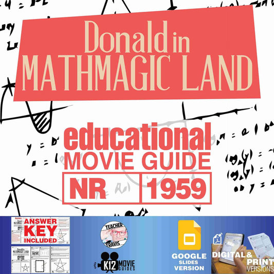 Donald in Mathmagic Land Movie Guide | Worksheet | Questions | Google Formats (1959) Cover