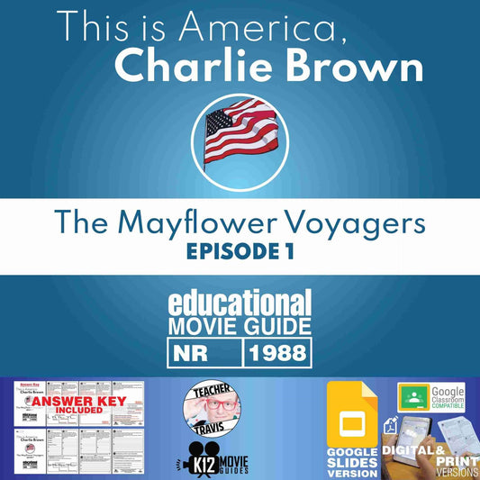 This is America, Charlie Brown The Mayflower Voyagers E01 Video Guide Cover