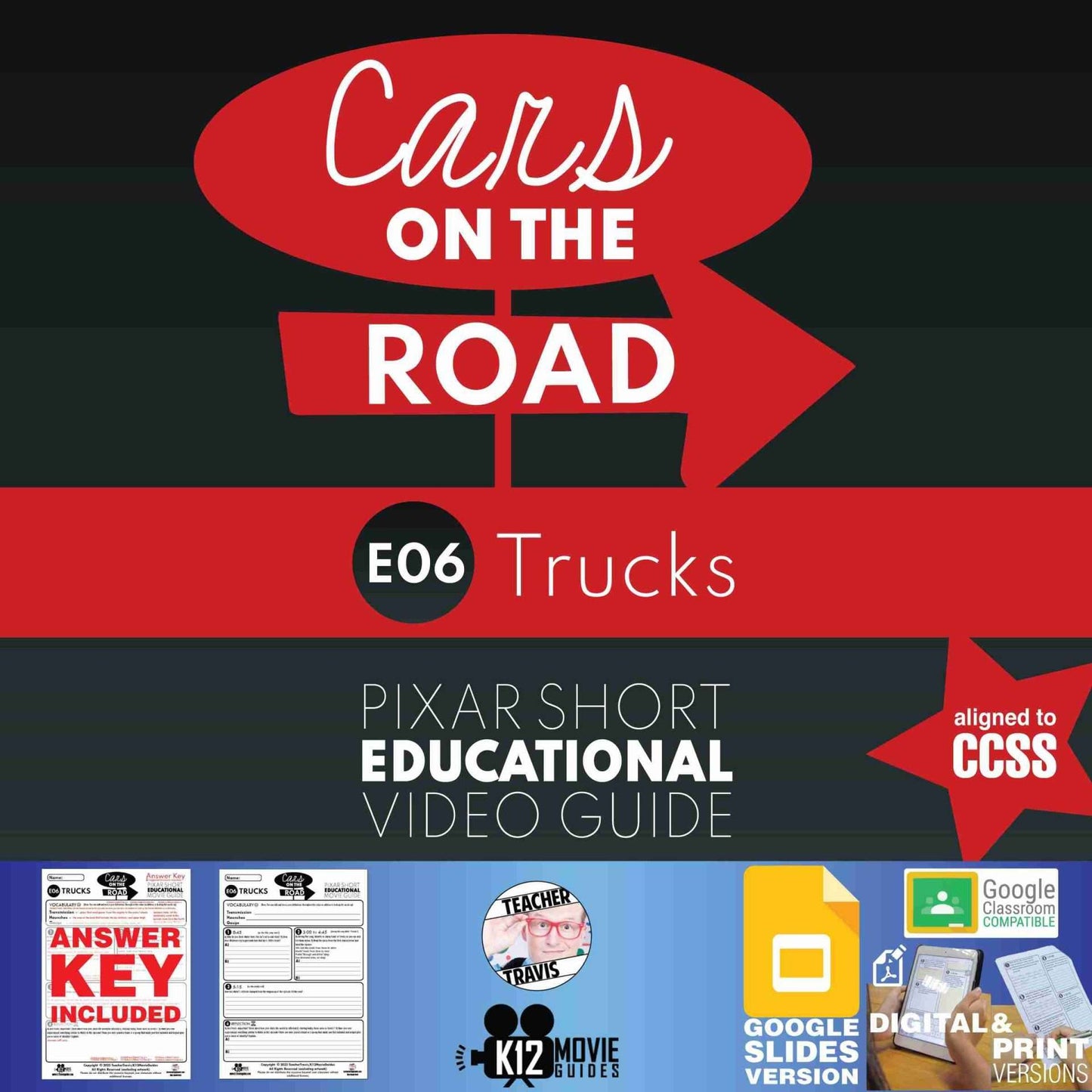 Pixar Short - Cars on the Road - E06 - Trucks Video Guide (2022) Cover