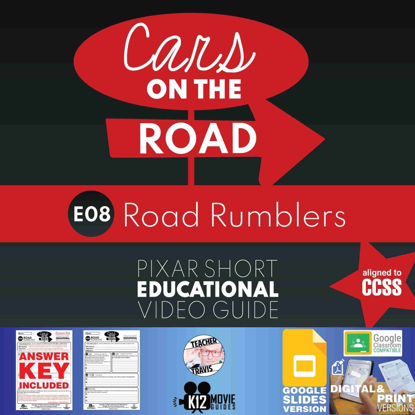 Pixar Short - Cars on the Road - E08 - Road Rumblers Video Guide (2022) Cover