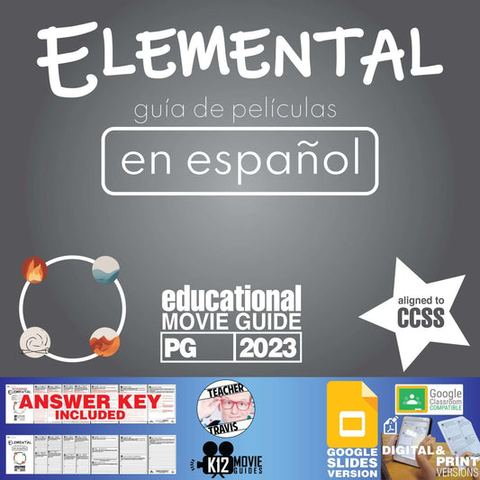 Movie Guide made for Elemental (PG - 2023) in Spanish | Español Cover