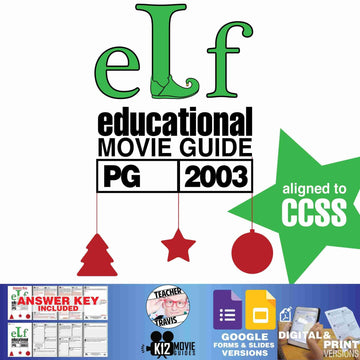 Elf Movie Viewing Guide | Questions | Worksheet | Google Formats (PG - 2003)