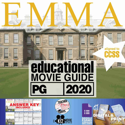 Emma Movie Movie Guide | Questions | Worksheet (PG - 2020) Cover