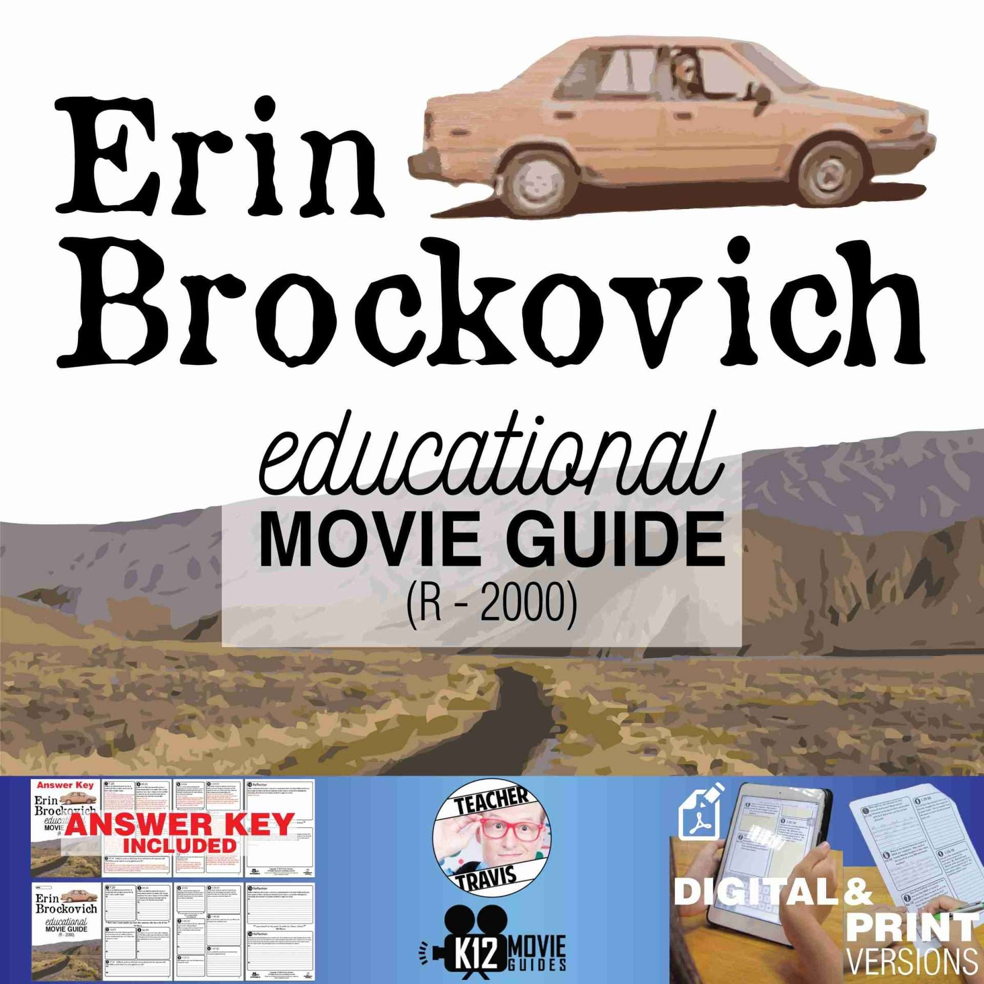 Erin Brockovich Movie Guide | Questions | Worksheet (R - 2000) Cover