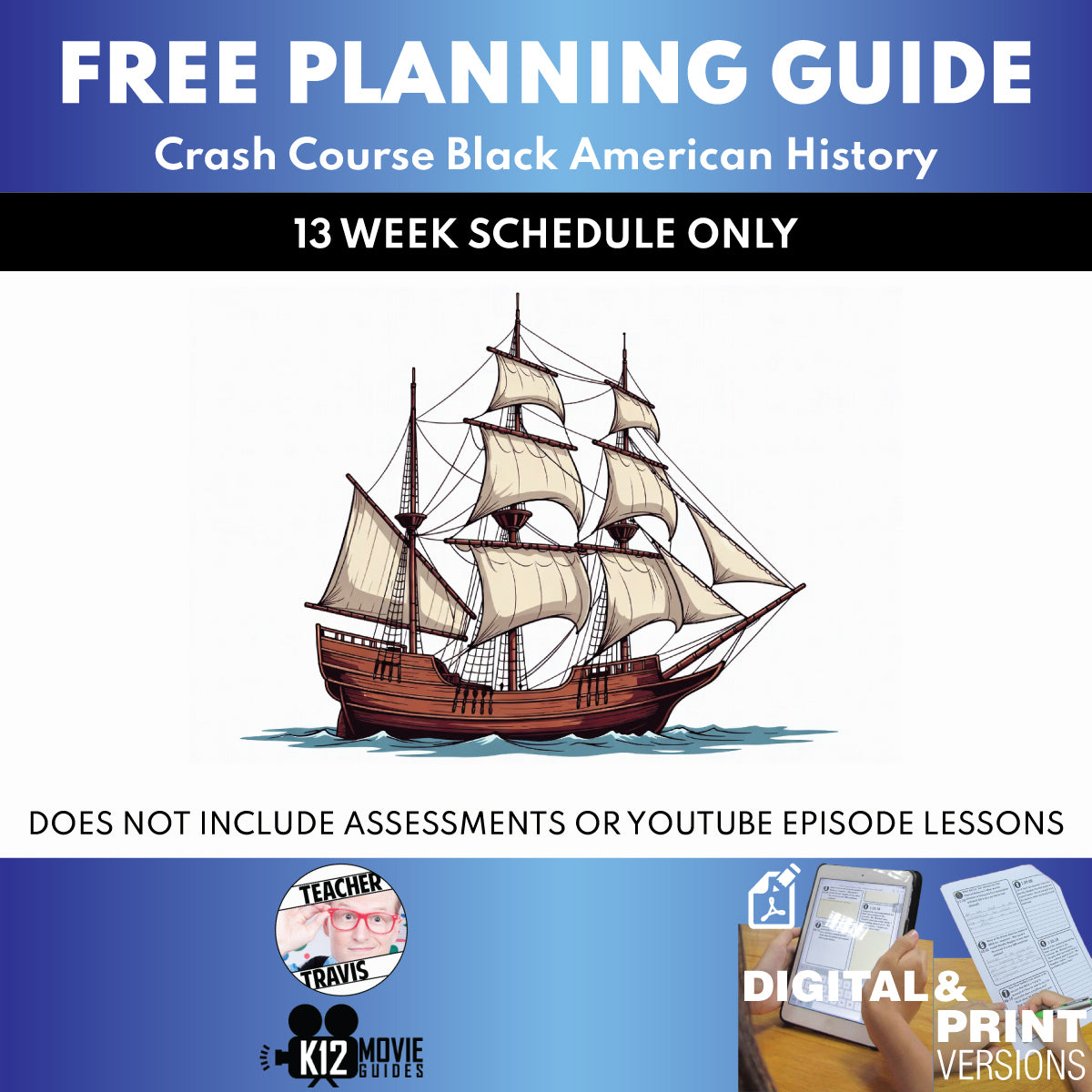 Free Crash Course Black American History Full Curriculum Educator Planning Guide