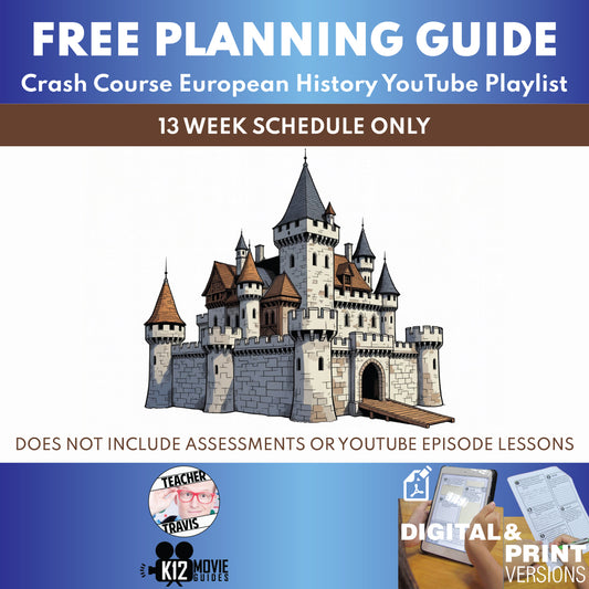 Free Crash Course European History Full Curriculum Educator Planning Guide cover image
