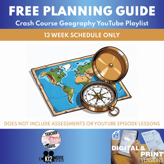 Free Crash Course Geography Full Curriculum Educator Planning Guide cover image