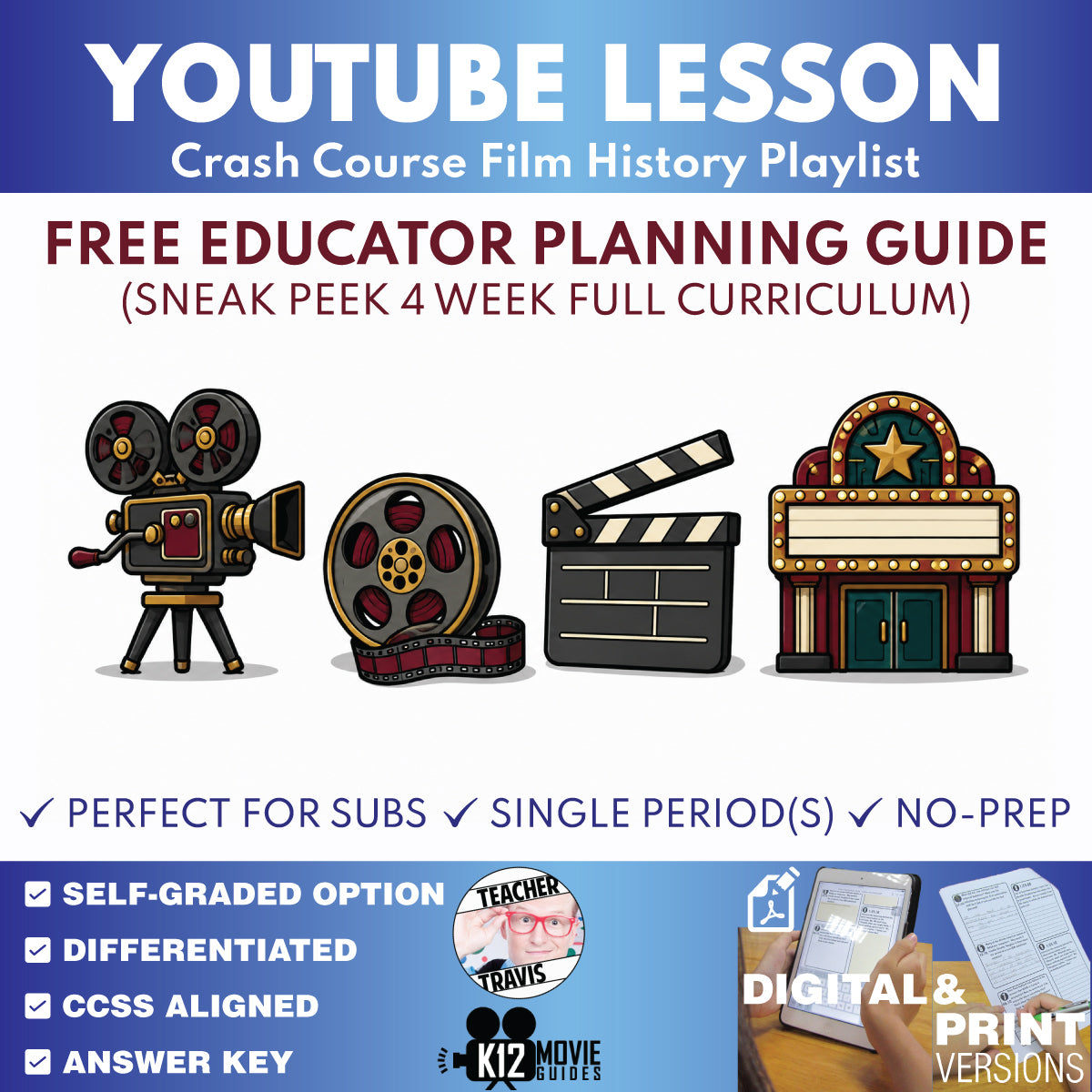 Free Crash Course Film History Full Curriculum Educator Planning Guide