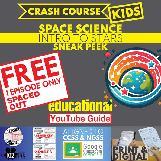 Free | Crash Course Kids | Space Science - Intro to Stars - YouTube Guide Cover