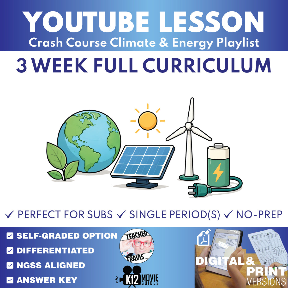 Crash Course Climate and Energy Complete Full Curriculum | 3 Weeks