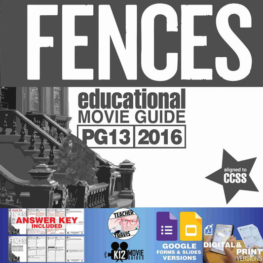 Fences Movie Viewing Guide | Questions | Worksheet | Google Slides (PG13 - 2016)