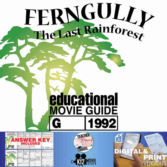 FernGully: The Last Rain Forest Movie Guide | Questions | Worksheet (G - 1992) Cover
