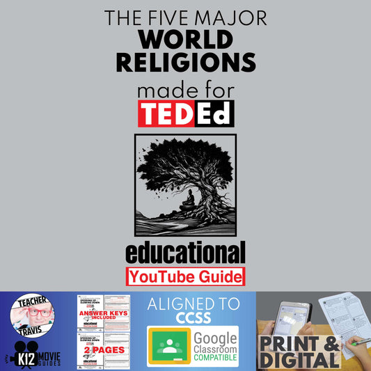 Five Major World Religions YouTube Video Guide Cover