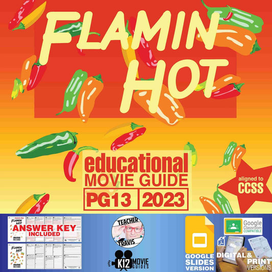 Flamin' Hot Movie Guide | Worksheet | Questions (PG13 - 2023) Cover