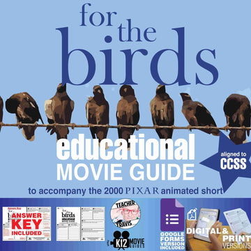 For the Birds (2000) - Pixar Short Video Guide | Questions | Worksheet | Google Cover