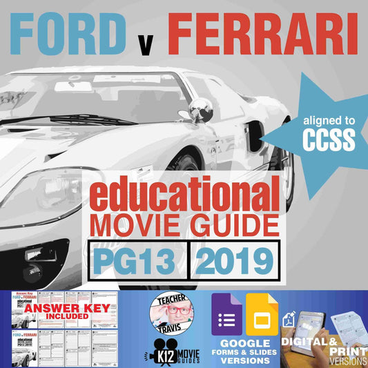 Ford v Ferrari Movie Guide | Questions | Worksheet | Google Slides (PG13 - 2019)