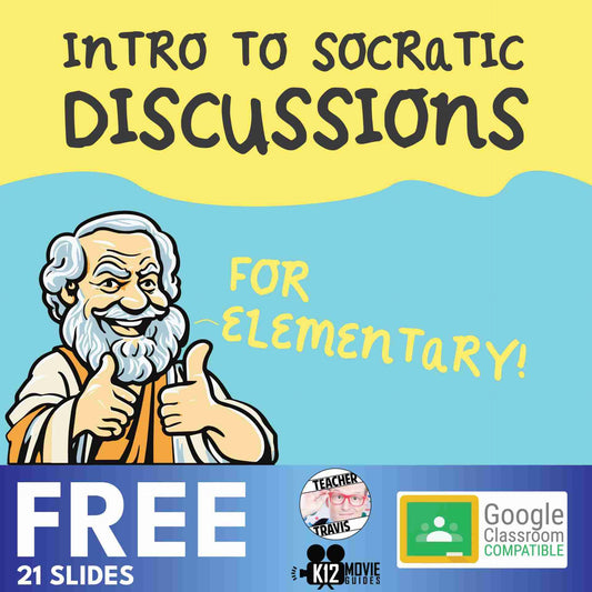Intro to Socratic Discussions for Elementary Students | Free Slide Presentation Cover