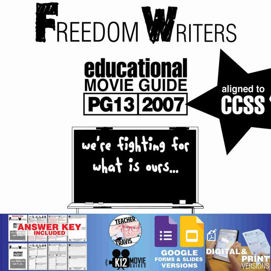 Freedom Writers Movie Guide | Questions | Worksheet | Google (PG13 - 2007) Cover