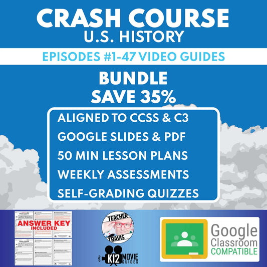 Crash Course U.S. History E01-E47 Video Guides Bundle | Complete Series Cover