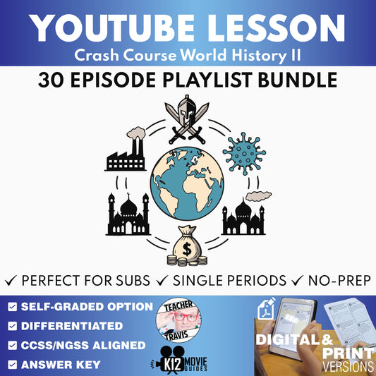 Crash Course World History II #201–#230 Video Lesson Bundle