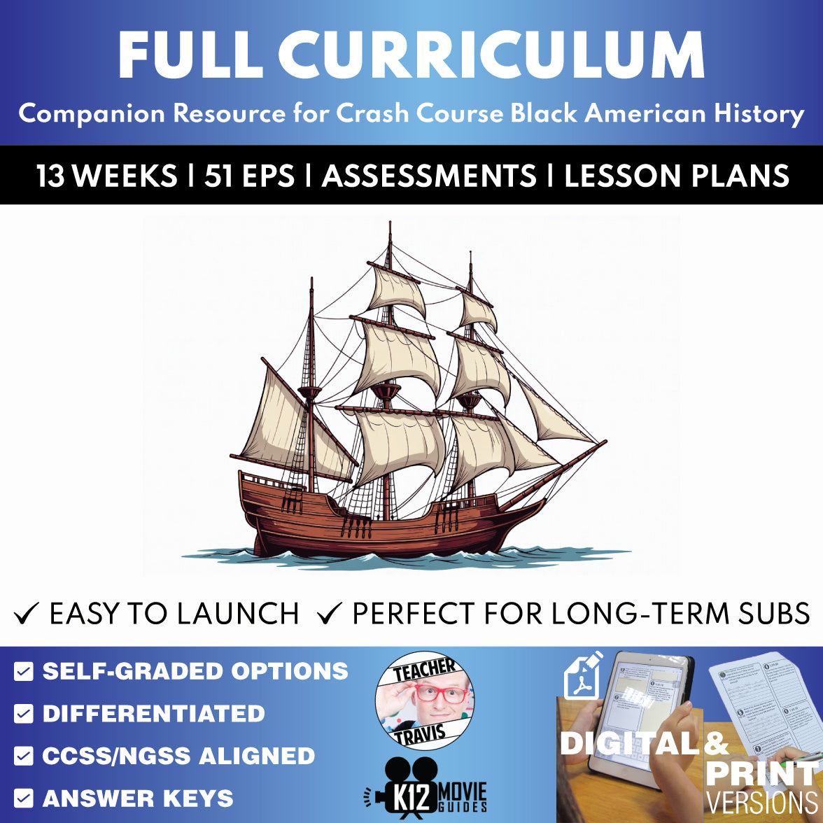 Crash Course Black American History Full Curriculum Bundle