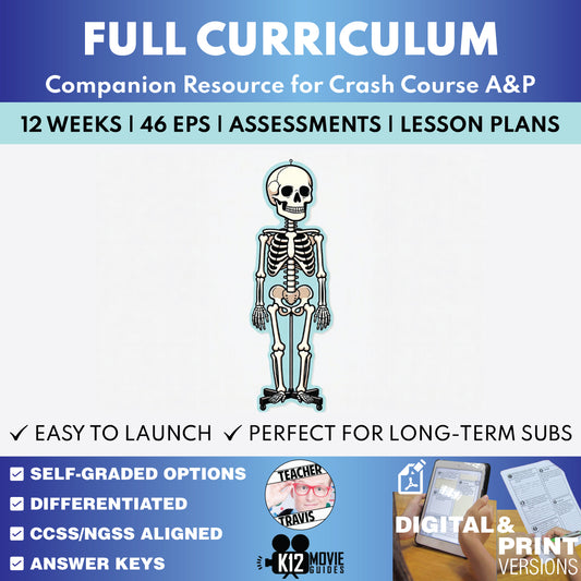 Crash Course Anatomy and Physiology Full Curriculum | 12 Weeks cover image