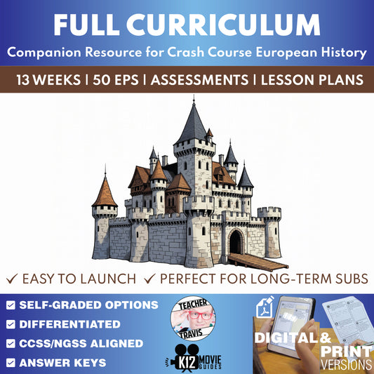 Crash Course European History Full Curriculum Bundle cover image