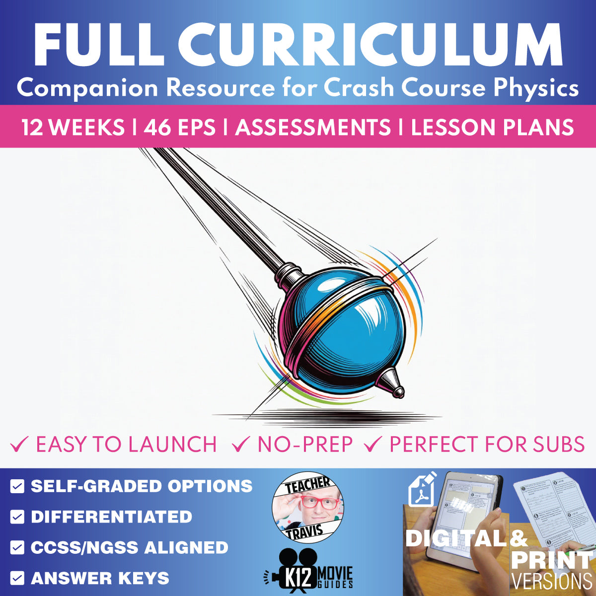 Crash Course Physics Full Curriculum Bundle
