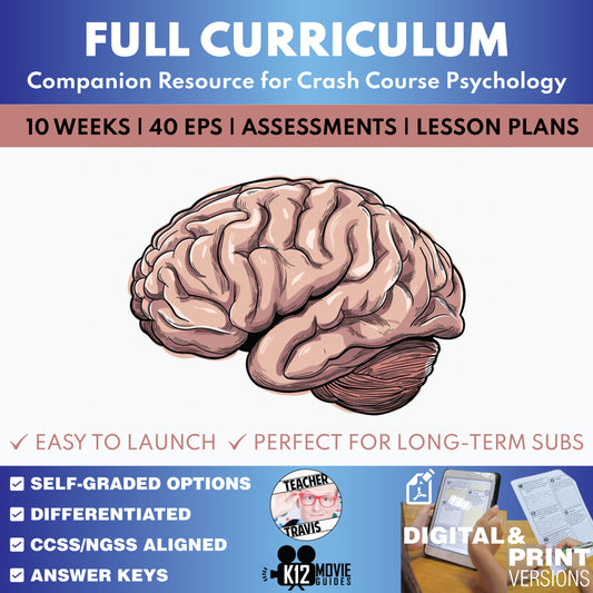 Crash Course Psychology Full Curriculum Bundle cover image