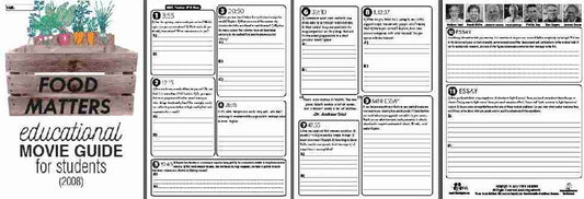 Food Matters Movie Guide | Questions | Worksheet (2008) preview image 2