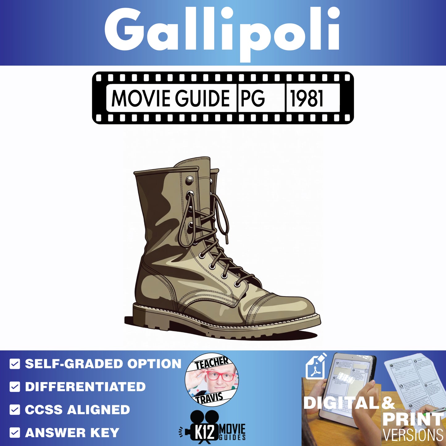Gallipoli Movie Guide Questions & Worksheet
