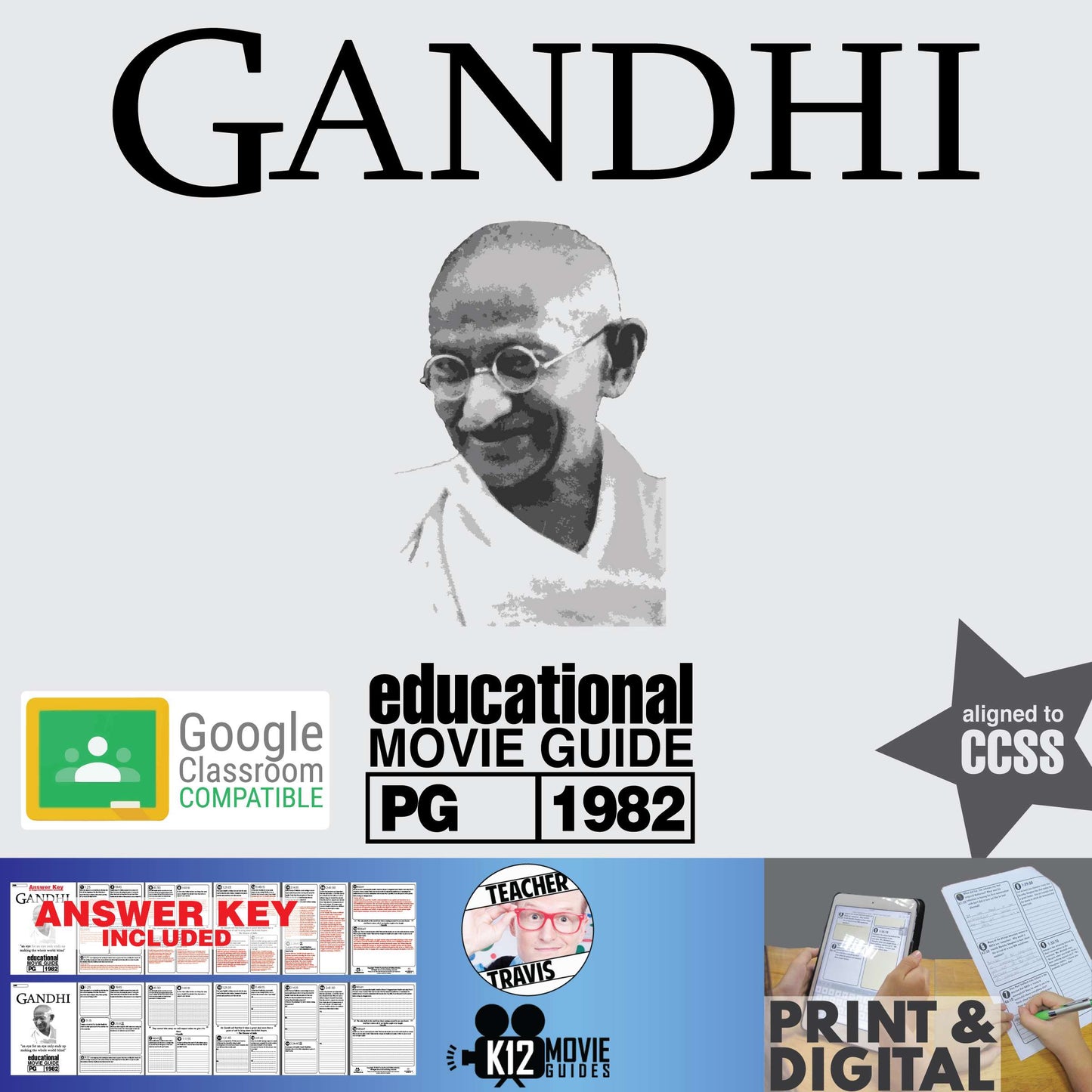 Gandhi Movie Guide (PG - 1982) Cover