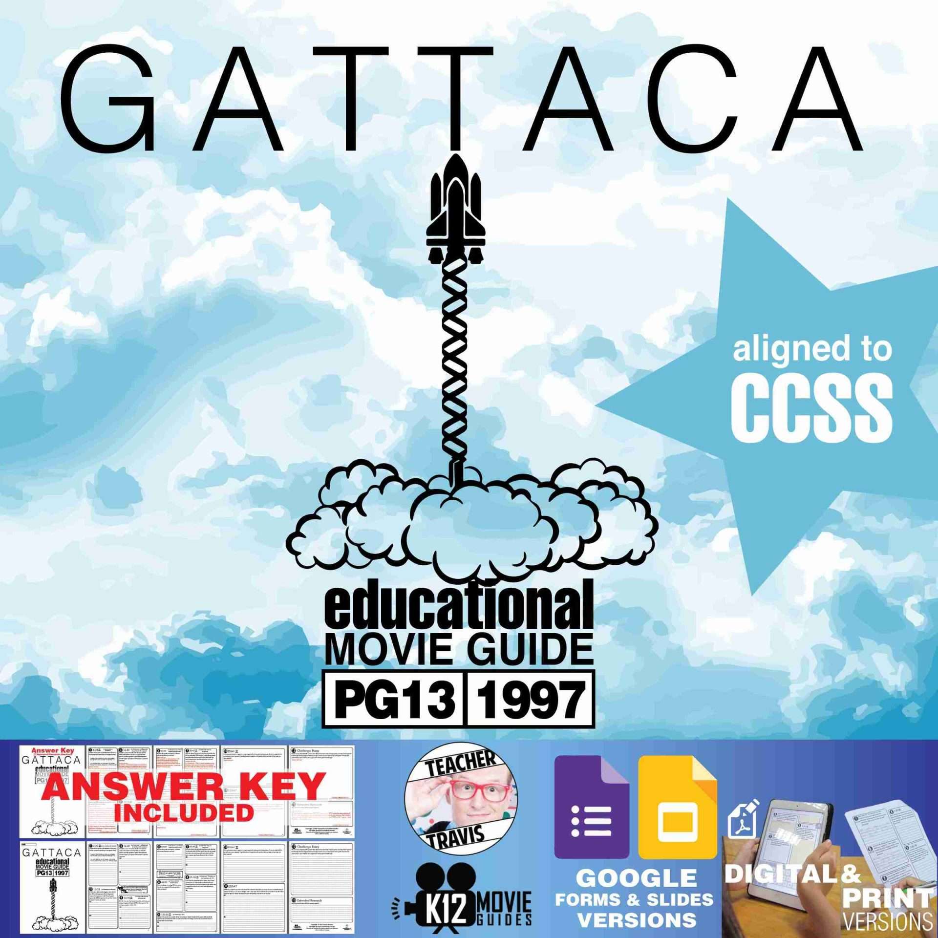 Gattaca Movie Guide | Questions | Worksheet | Google Formats (PG13 - 1997)