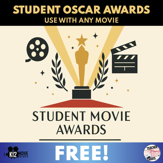 Free Generic Movie Day Classroom Activity | Student Oscars Awards Worksheet