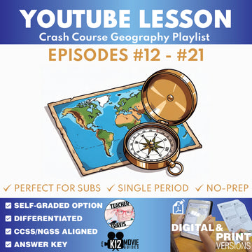Crash Course Geography #12-#21 Video Lesson Set | Climate, Ecosystems & Plate Tectonics