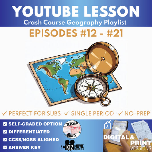Crash Course Geography #12-#21 Video Lesson Set | Climate, Ecosystems & Plate Tectonics