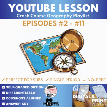 Crash Course Geography #2-#11 Video Lesson Set | Maps, Earth Systems & Weather