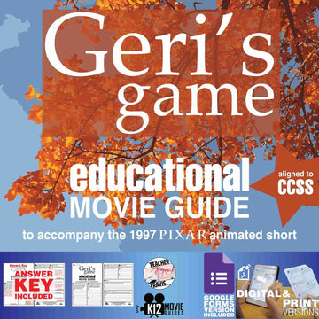 Geri's Game (1997) - Pixar Short Video Guide | Questions | Worksheet | Google | Cover