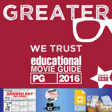 Greater Movie Guide | Worksheet | Questions | Google Slides (PG - 2016) Cover