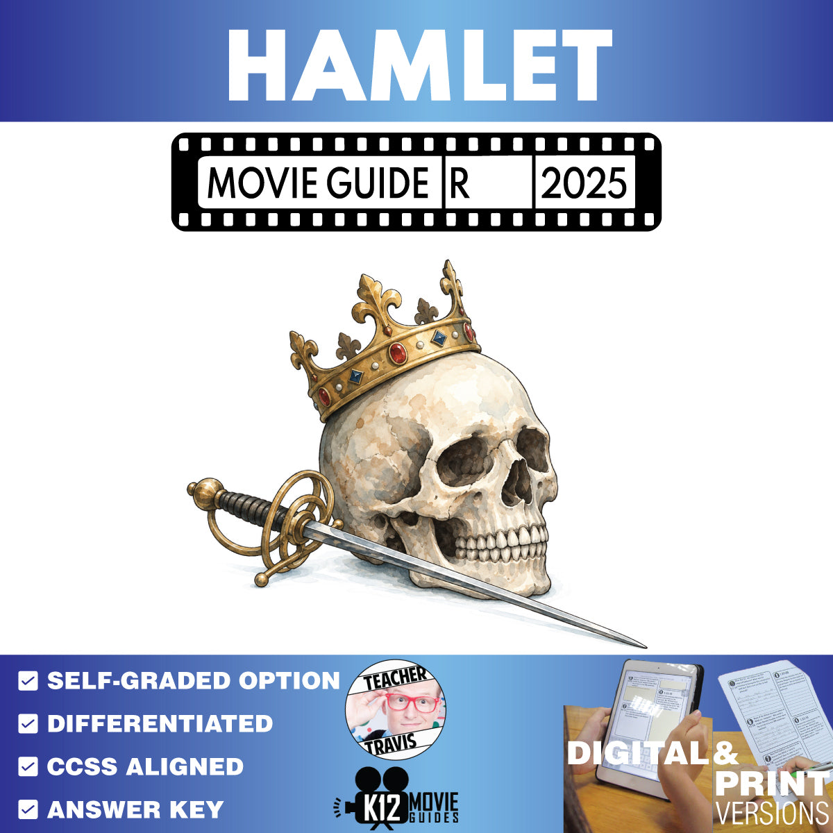 Hamlet Movie Guide | Questions & Worksheet (R - 2025)
