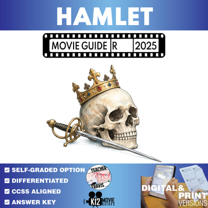 Hamlet Movie Guide | Questions & Worksheet (R - 2025)