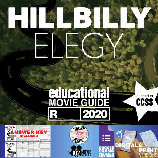 Hillbilly Elegy Movie Guide | Worksheet | Questions | Google Form (R - 2020) Cover
