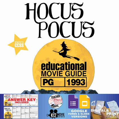 Hocus Pocus Movie Guide | Questions | Worksheet | Google Slides (PG - 1993)