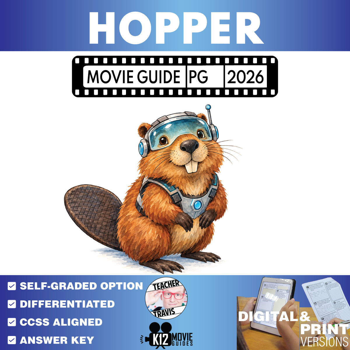 Hoppers Movie Guide | Questions & Worksheet (PG - 2026)